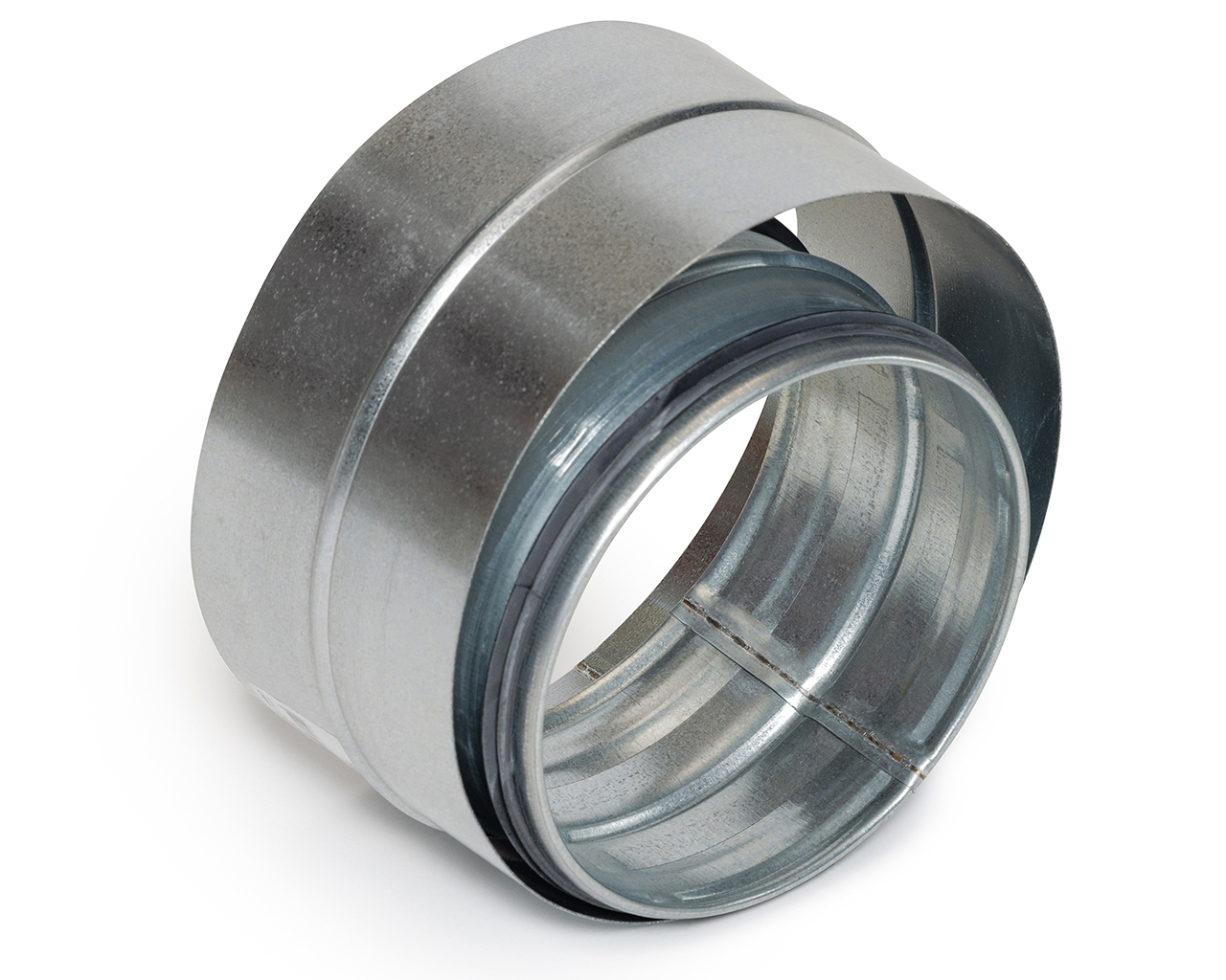 SVM008K Insulated coupling male Marine KEN-LOK (SVM) The SVM Coupling for Spiralo ducts is a coupling that connects two Spiralo ducts, with a stop (screw-threaded groove) on each spigot that retains the duct. This coupling comes in different fitting sizes.